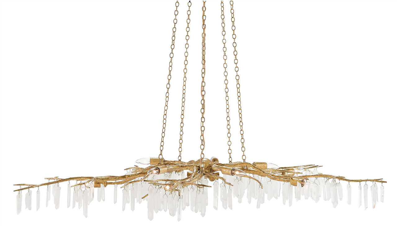 Currey & Co. Forest Light Gold Chandelier 9000-0040