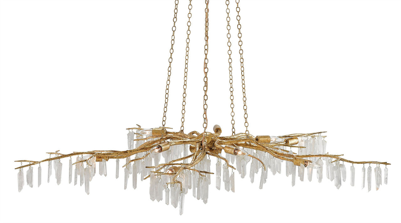 Currey & Co. Forest Light Gold Chandelier 9000-0040