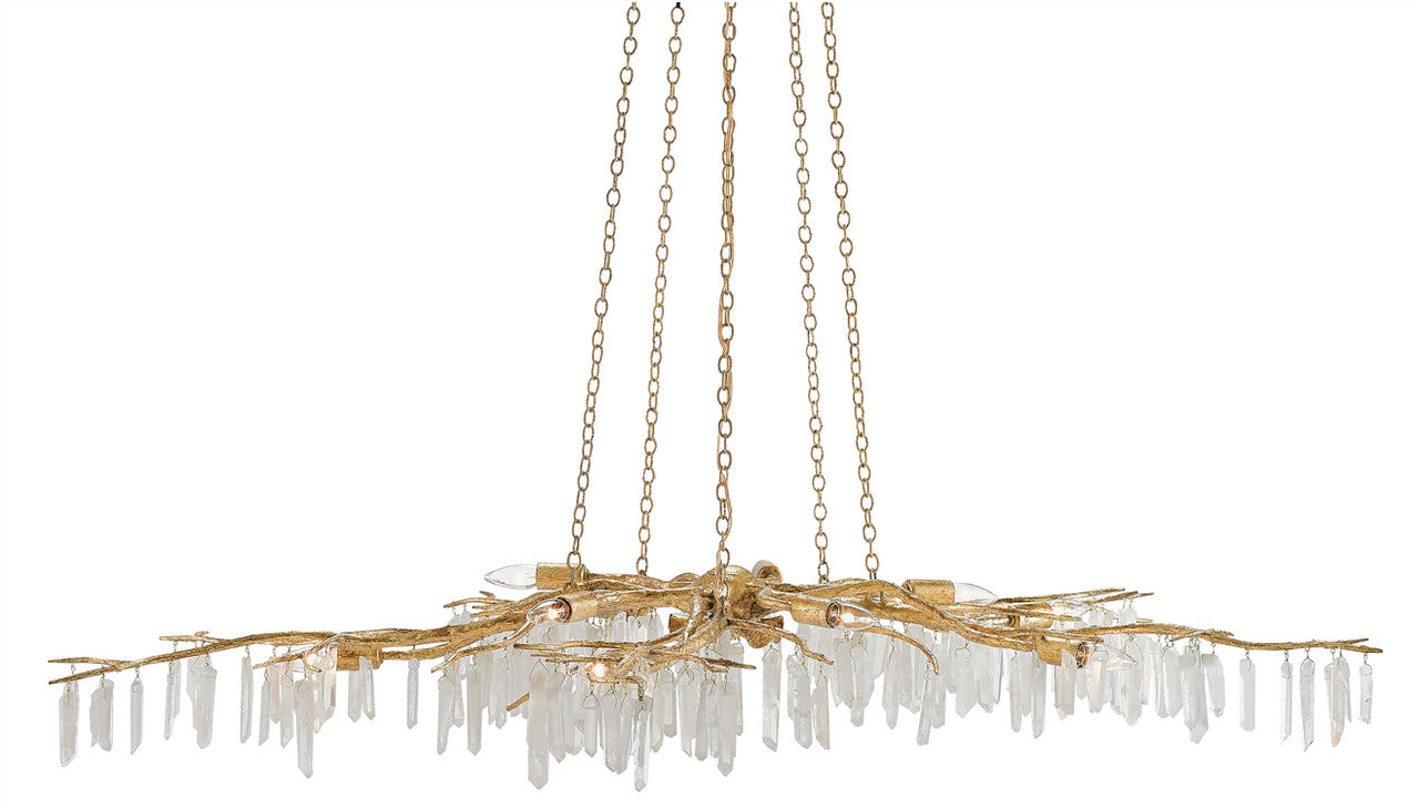 Currey & Co. Forest Light Gold Chandelier 9000-0040