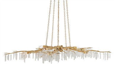 Currey & Co. Forest Light Gold Chandelier 9000-0040