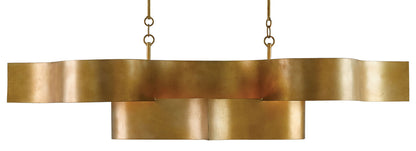 Currey & Co. Grand Lotus Gold Oval Chandelier 9000-0046