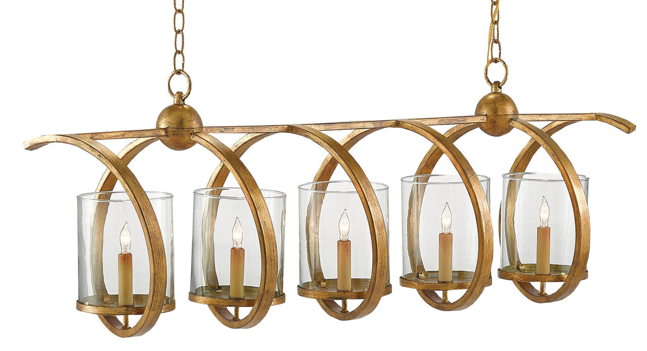 Currey & Co. Maximus Medium Gold Chandelier 9000-0054