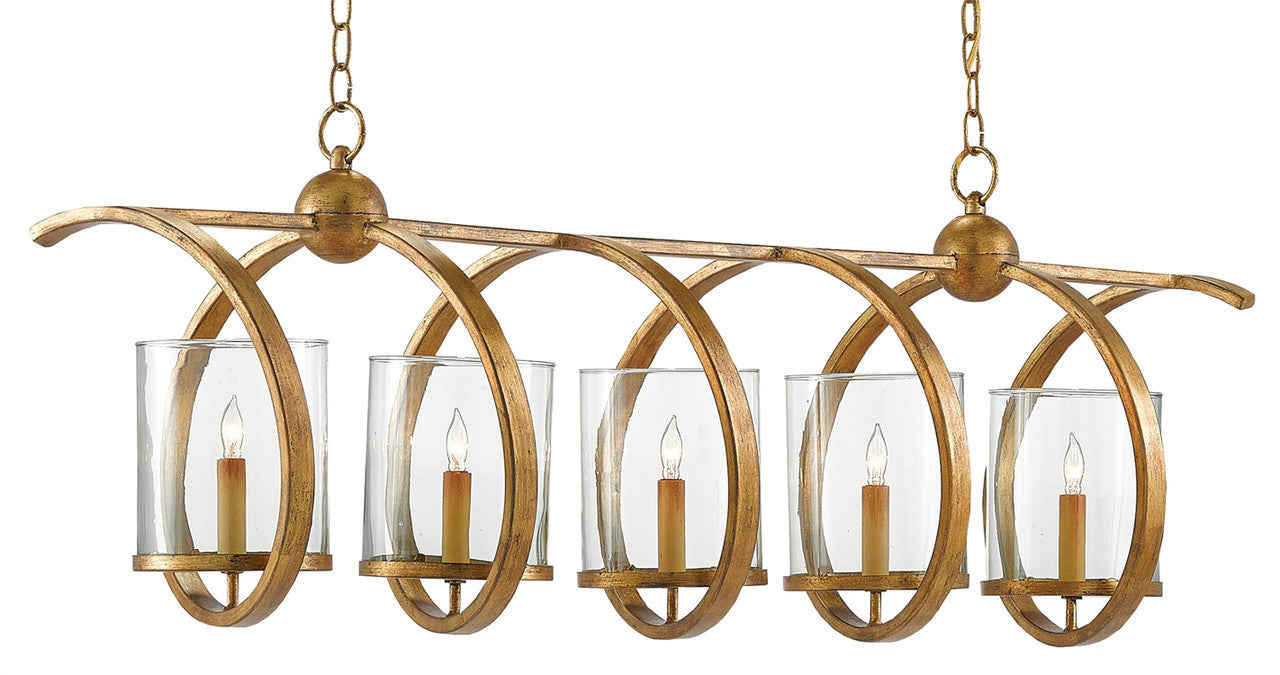 Currey & Co. Maximus Medium Gold Chandelier 9000-0054