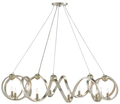 Currey & Co. Ringmaster Silver Chandelier 9000-0059