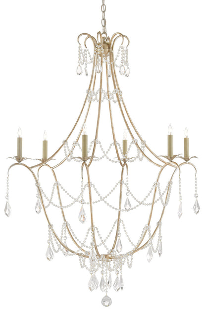 Currey & Co. Elizabeth Silver Chandelier 9000-0067