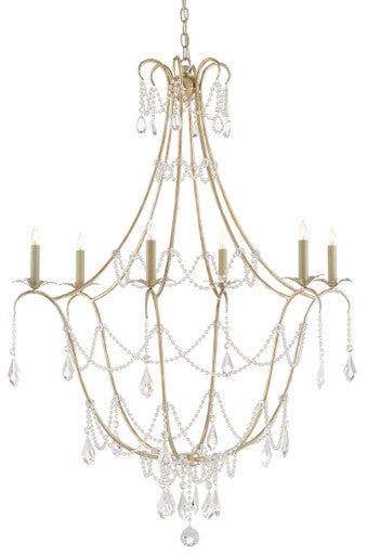 Currey & Co. Elizabeth Silver Chandelier 9000-0067