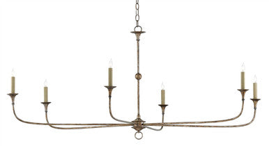 Currey & Co. Nottaway Large Bronze Chandelier 9000-0135