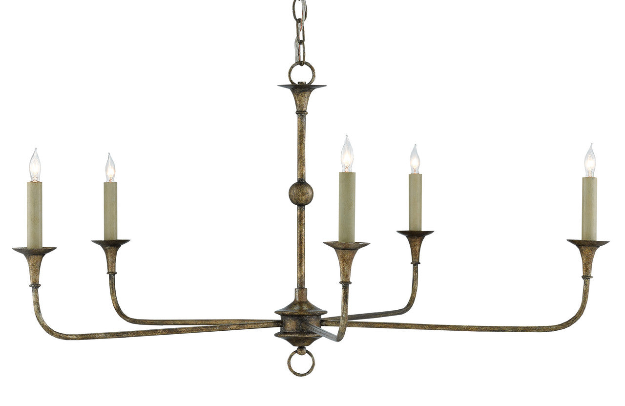 Currey & Co. Nottaway Bronze Small Chandelier 9000-0143