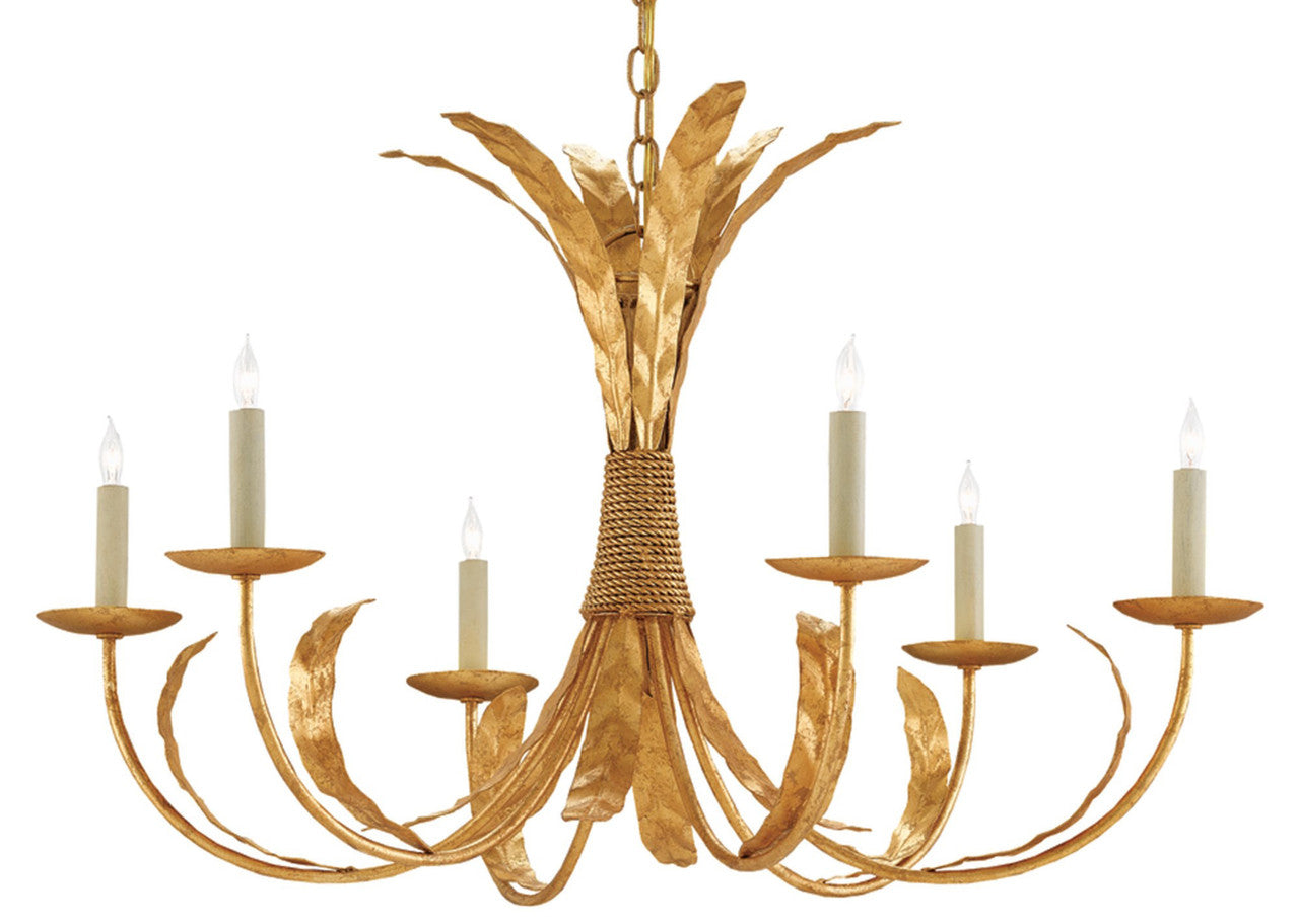 Currey & Co. Bette Gold Chandelier 9000-0186