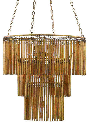 Currey & Co. Mantra Gold Chandelier 9000-0247