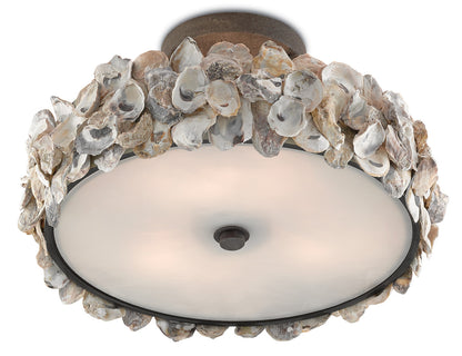 Currey & Co. Oyster Shell Semi-Flush Mount 9000-0265