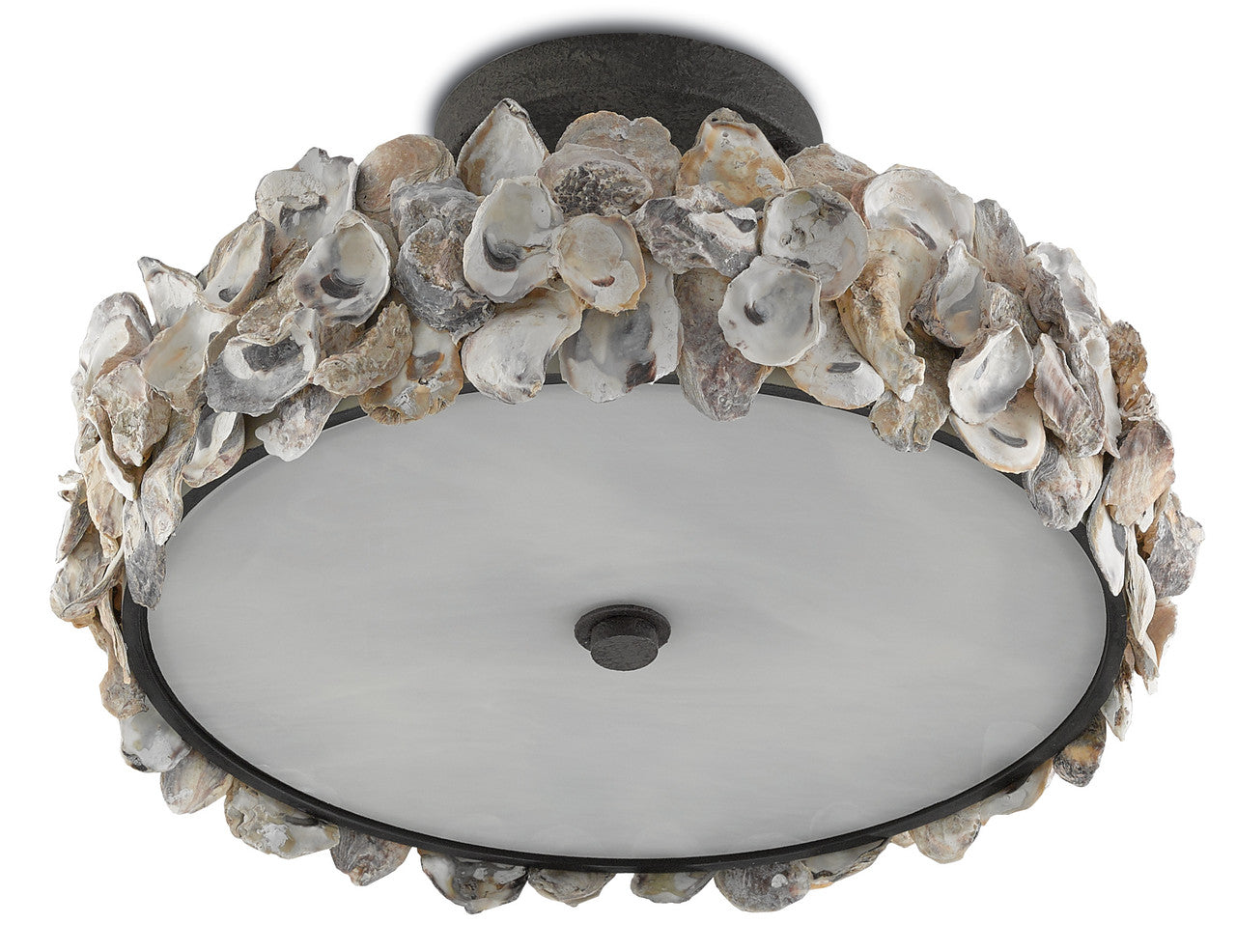 Currey & Co. Oyster Shell Semi-Flush Mount 9000-0265