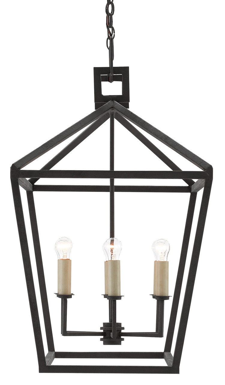 Currey & Co. Denison Rectangular Black Lantern 9000-0289