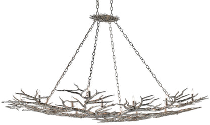 Currey & Co. Rainforest Silver Chandelier 9000-0367