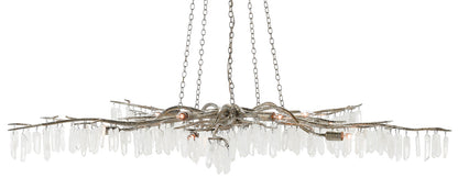 Currey & Co. Forest Light Silver Chandelier 9000-0368