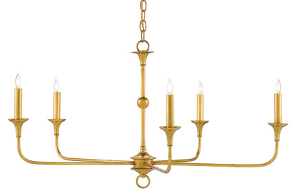 Currey & Co. Nottaway Small Gold Chandelier 9000-0369