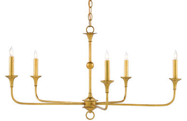 Currey & Co. Nottaway Small Gold Chandelier 9000-0369