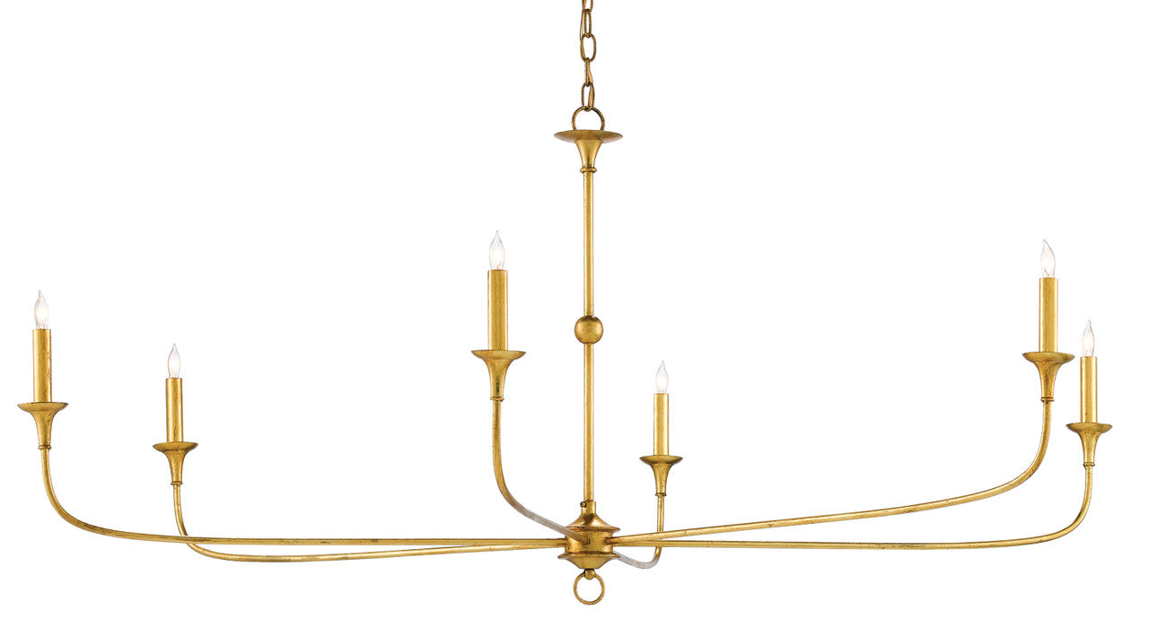 Currey & Co. Nottaway Gold Large Chandelier 9000-0370