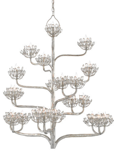 Currey & Co. Agave Americana Silver Chandelier 9000-0373