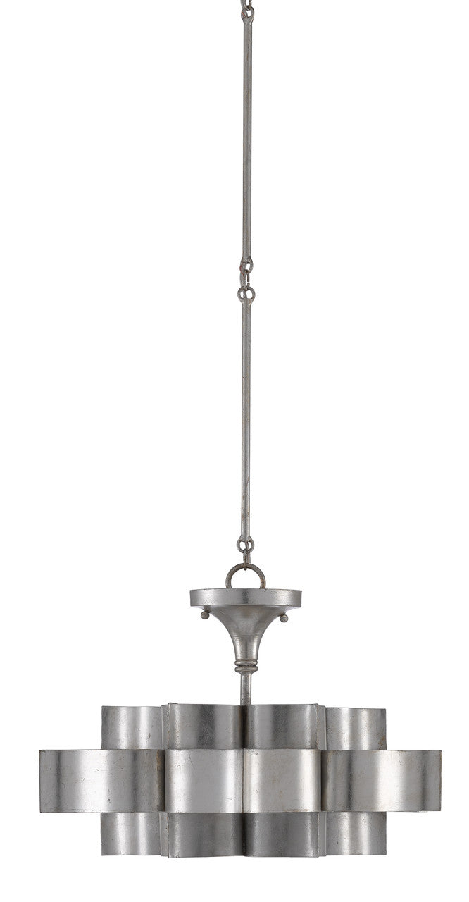 Currey & Co. Grand Lotus Small Sliver Chandelier 9000-0374