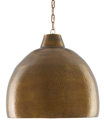 Currey & Co. Earthshine Large Brass Pendant 9000-0425