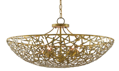 Currey & Co. Confetti Bowl Gold Chandelier 9000-0430