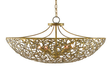 Currey & Co. Confetti Bowl Gold Chandelier 9000-0430