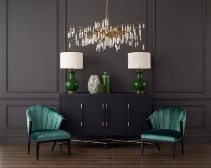 Currey & Co. Forest Dawn Gold Chandelier 9000-0438