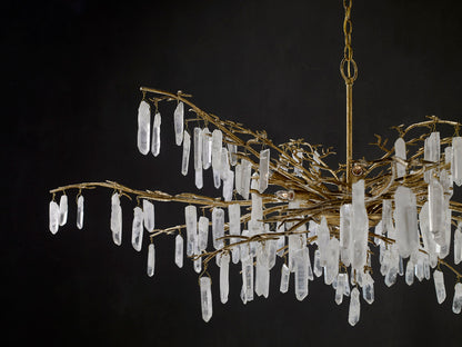 Currey & Co. Forest Dawn Gold Chandelier 9000-0438