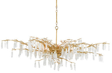 Currey & Co. Forest Dawn Gold Chandelier 9000-0438