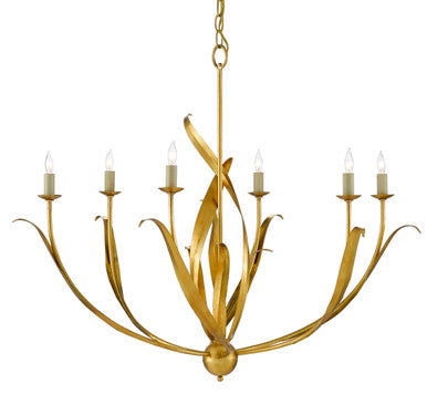 Currey & Co. Menefee Gold Chandelier 9000-0444