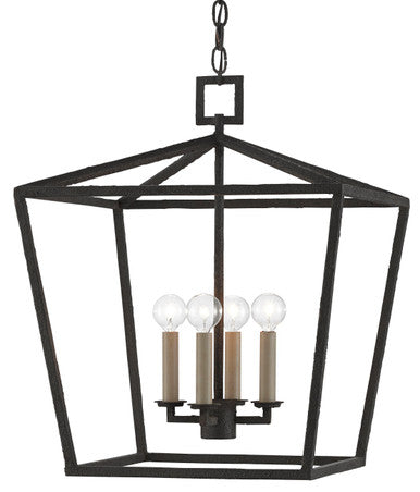 Currey & Co. Denison Medium Black Lantern 9000-0455