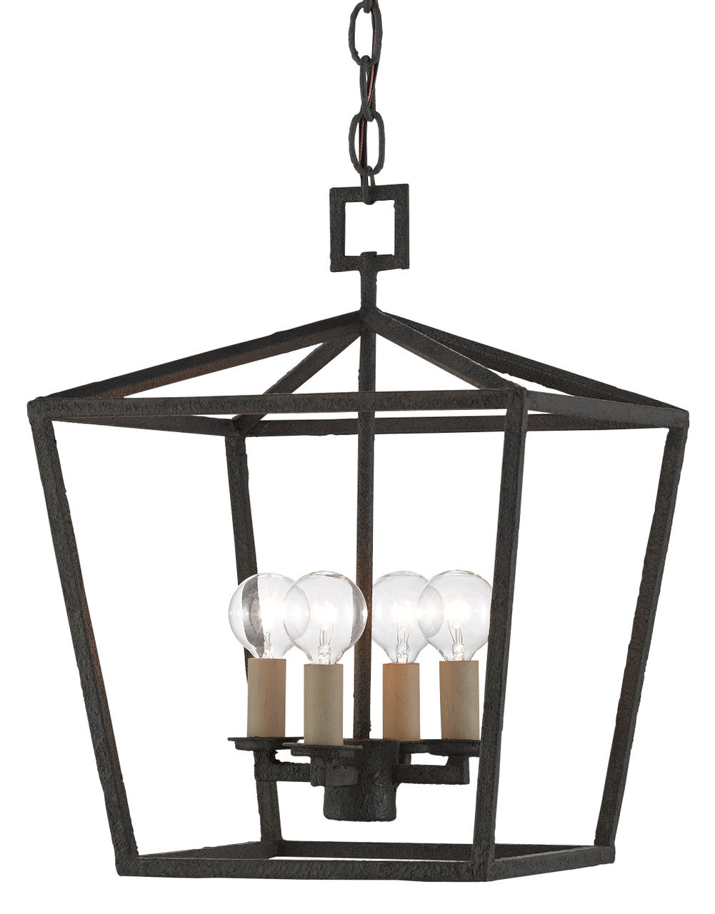 Currey & Co. Denison Black Small Lantern 9000-0456