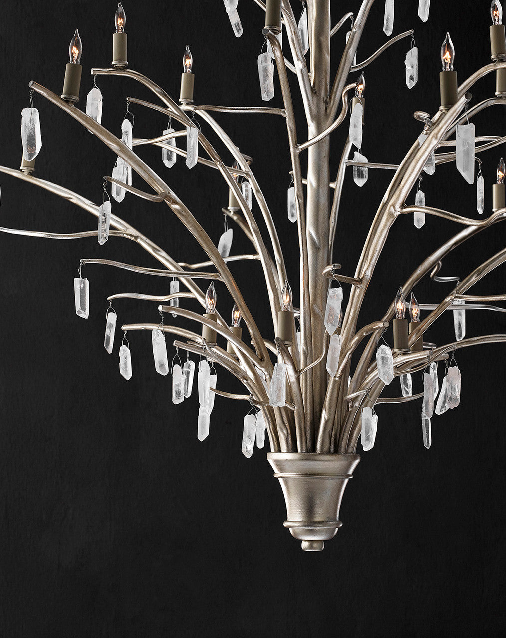 Currey & Co. Raux Silver Chandelier 9000-0508