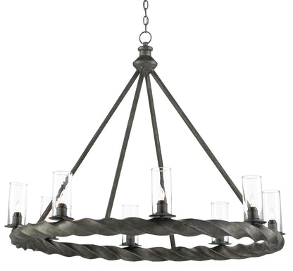 Currey & Co. Orson Black Chandelier 9000-0511