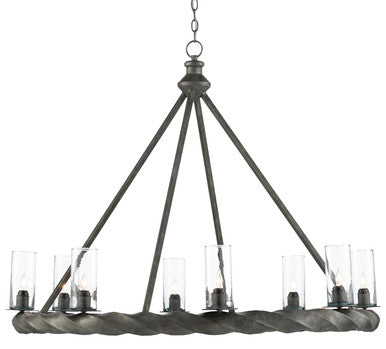 Currey & Co. Orson Black Chandelier 9000-0511