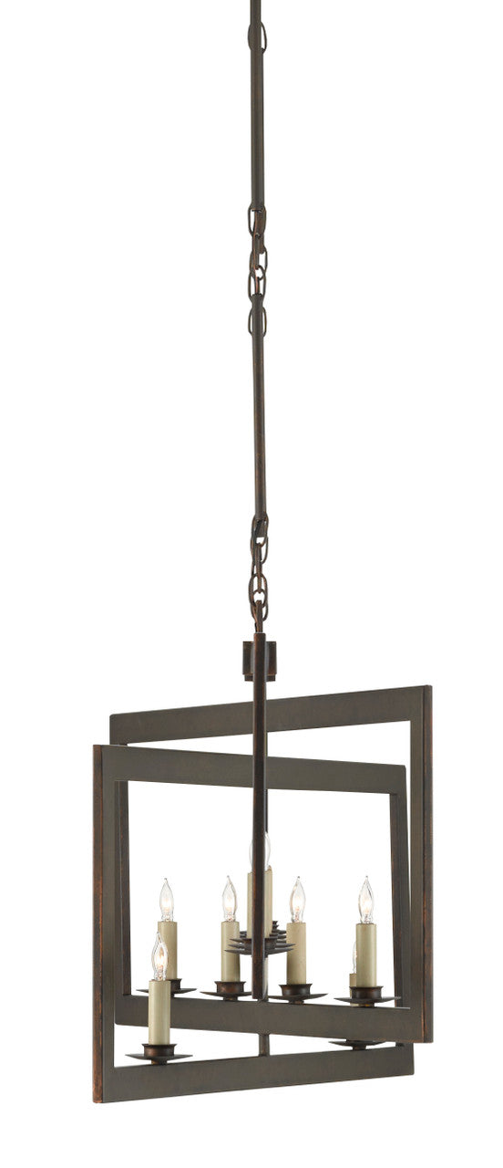 Currey & Co. Middleton Bronze Rectangular Chandelier 9000-0525