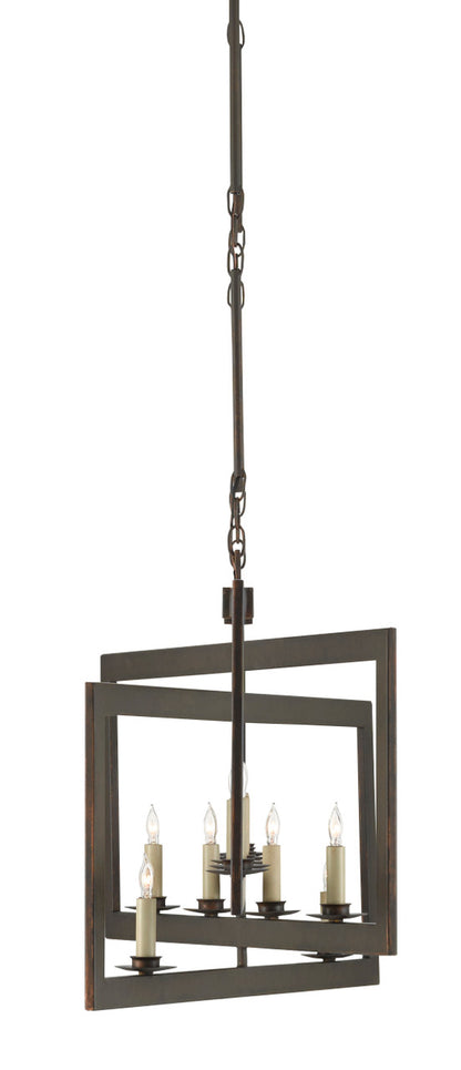 Currey & Co. Middleton Bronze Rectangular Chandelier 9000-0525