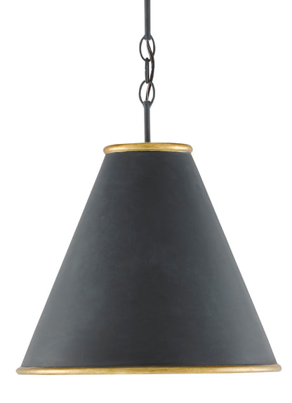 Currey & Co. Pierrepont Small Black Pendant 9000-0534