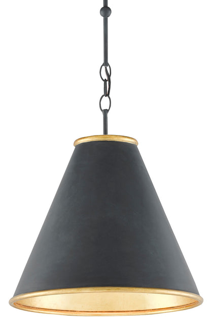 Currey & Co. Pierrepont Black Small Pendant 9000-0534