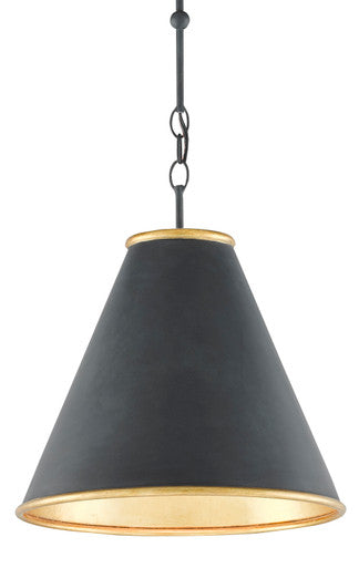 Currey & Co. Pierrepont Small Black Pendant 9000-0534