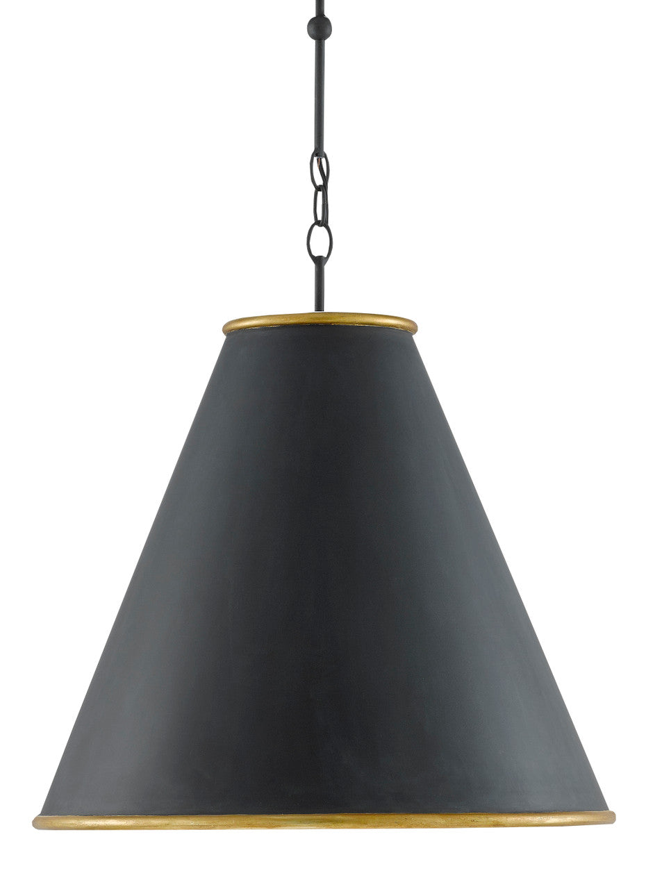 Currey & Co. Pierrepont Large Black Pendant 9000-0535