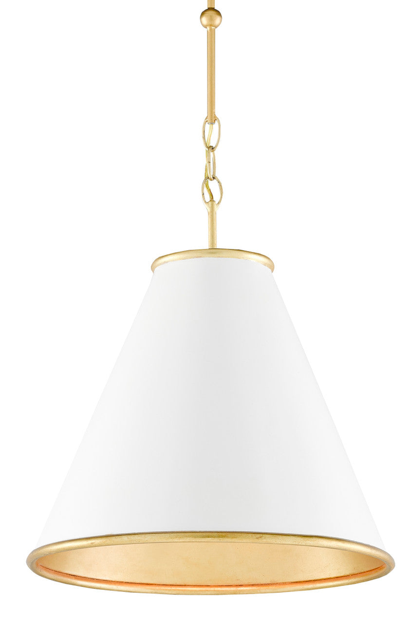 Currey & Co. Pierrepont White Small Pendant 9000-0536