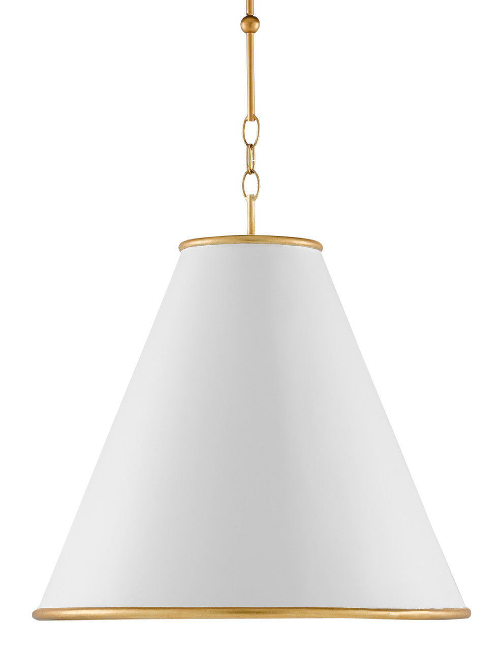 Currey & Co. Pierrepont Large White Pendant 9000-0537