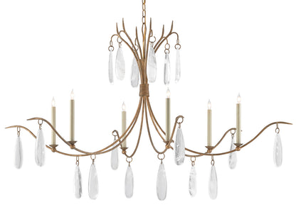 Currey & Co. Marshallia Large Gold Chandelier 9000-0545