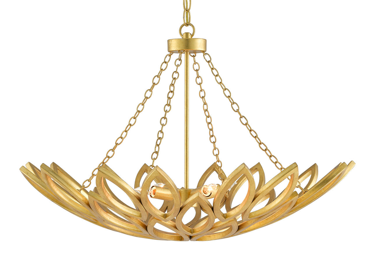 Currey & Co. Allemande Gold Chandelier 9000-0565