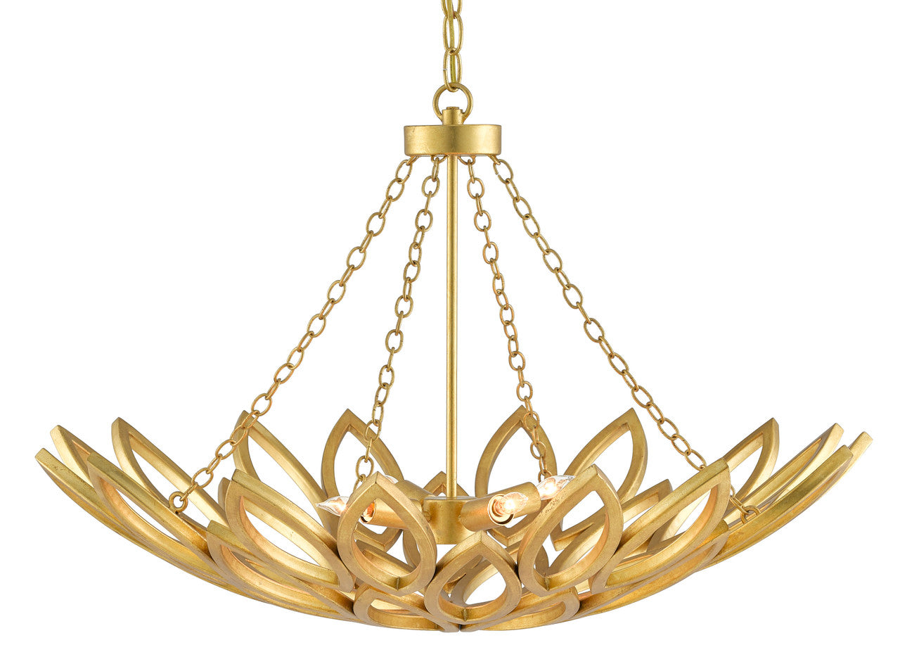 Currey & Co. Allemande Gold Chandelier 9000-0565