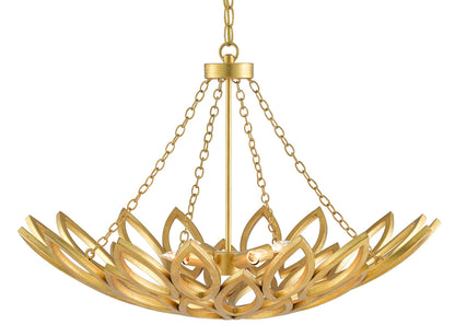 Currey & Co. Allemande Gold Chandelier 9000-0565