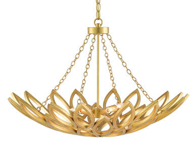 Currey & Co. Allemande Gold Chandelier 9000-0565