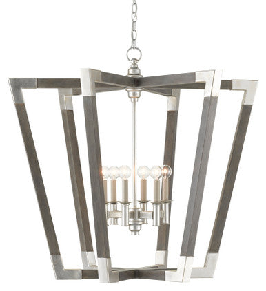 Currey & Co. Bastian Large Gray Lantern 9000-0606